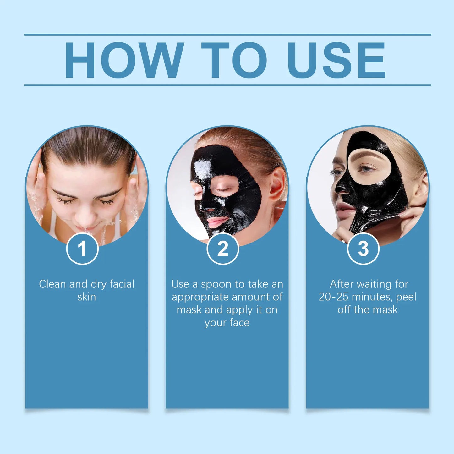 Bamboo Charcoal Blackhead Remover Mask Deep Cleanig Purifying Shrink Pores Cream Oil Control Exfoliator Peel Mud Mask Skin Care
