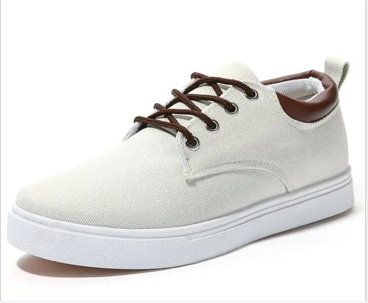 Fashion new Classic Men Canvas Shoes Breathable Comfortable Casual Shoes Men High Quality Anti-Slip Men Loafers Plus Size Flats