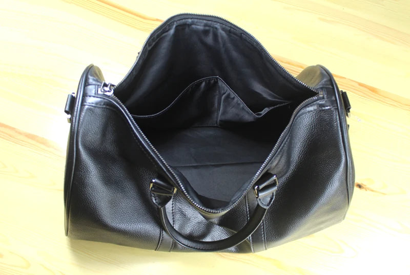 MUNUKI Vintage Crazy Horse Genuine Leather Travel bag Large Luggage bag men Leather duffle bag Large Weekend Bag Tote Big