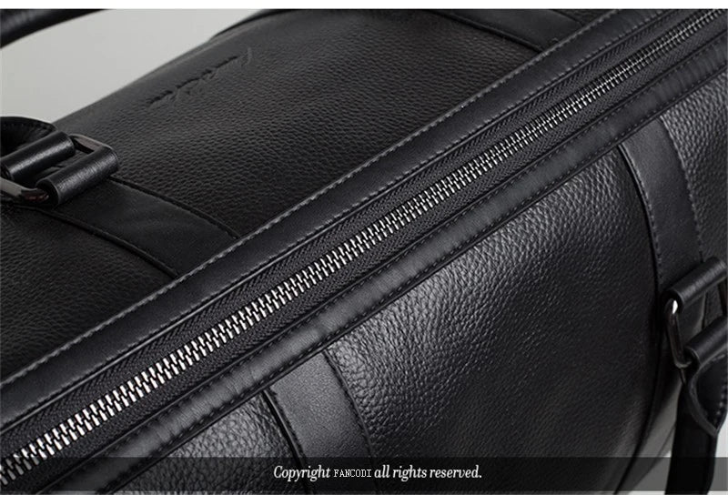 MUNUKI Vintage Crazy Horse Genuine Leather Travel bag Large Luggage bag men Leather duffle bag Large Weekend Bag Tote Big