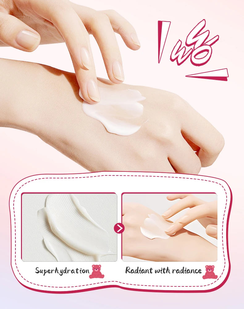 SADOER Strawberry Perfume Hand Cream Moisturizing Nourishing Anti Wrinkles Hydrating Cute Cartoon Hands Skin Care Prodcuts