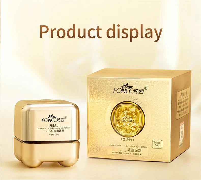 FONCE Male Female Gold Peptide Moisturizing Face Cream Multiple Plant Essence Facial Care Refreshing 50g