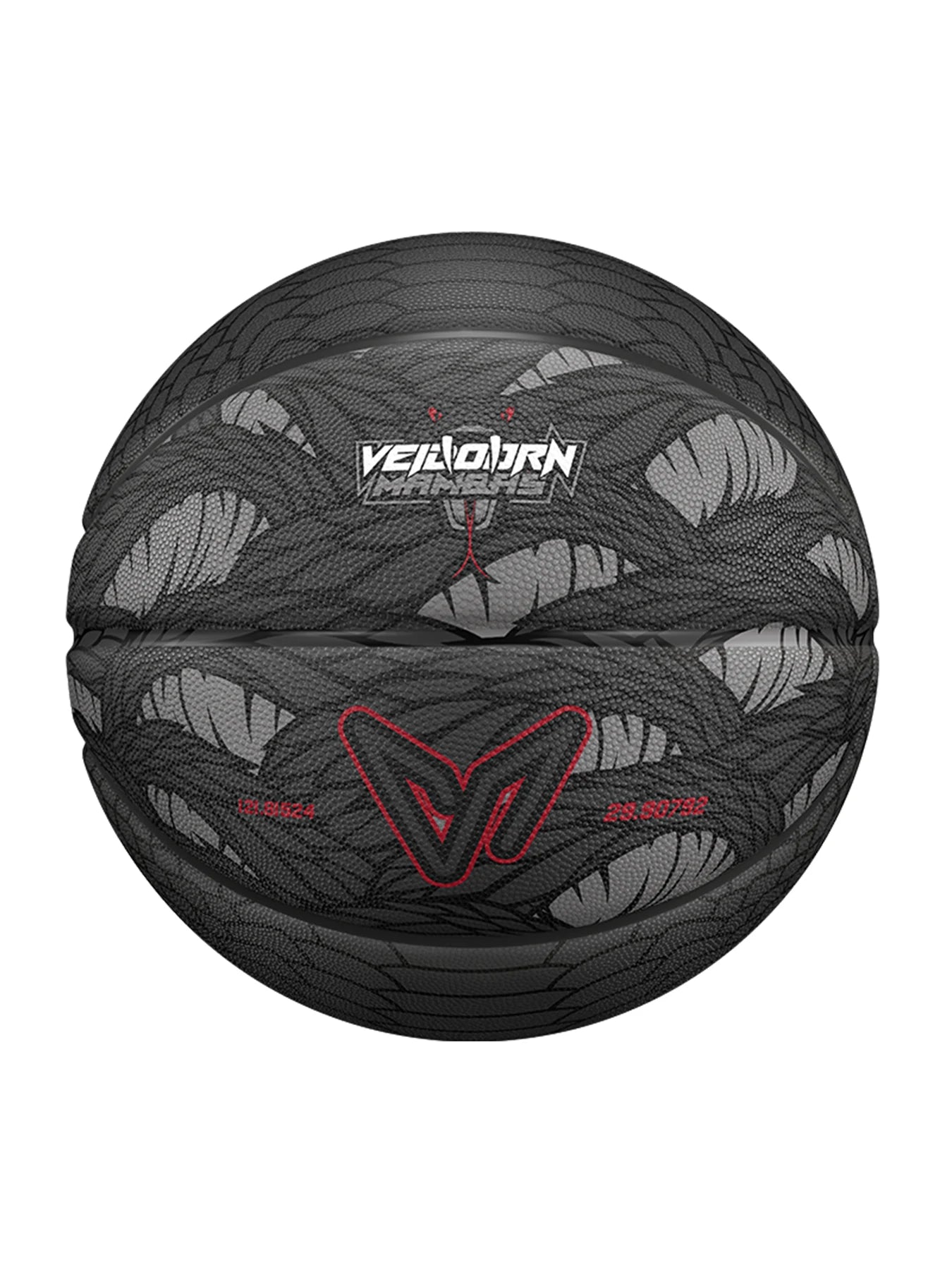 Black Basketball Size 7 Dendroaspis Polylepis Official Basketball with Pump Needle Net 3 Layers Outdoor Training Ball