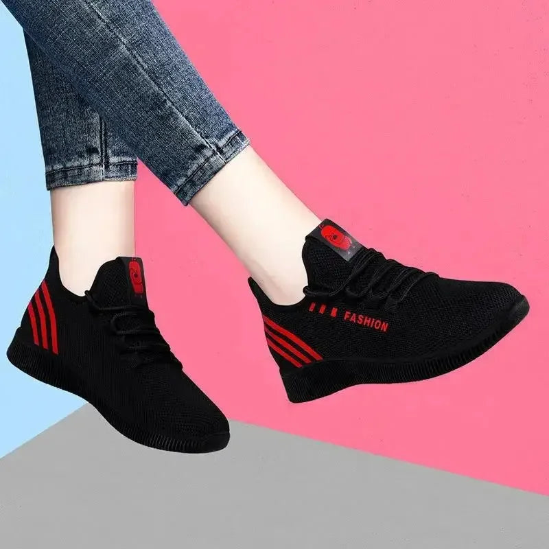 Running Shoes Lightweight Sneakers Breathable Walking Sneakers Shoes Free To Adjust The Tightness for Women for Gym Travel Work
