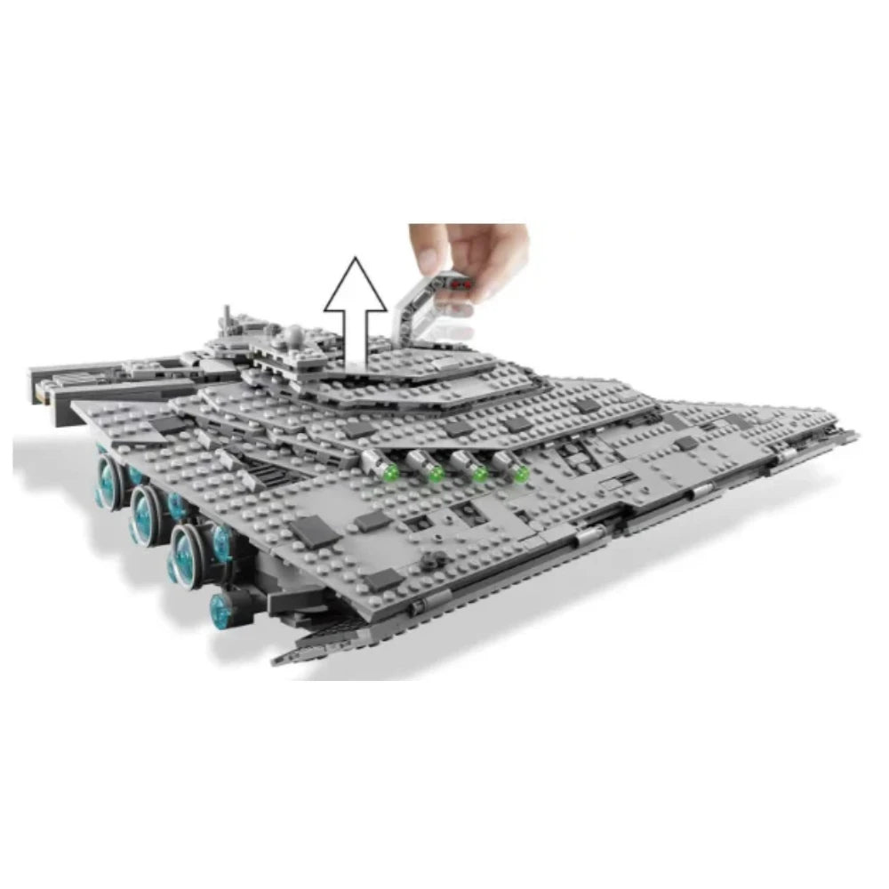 New Destroyer Space Compatible with 75190 Starship Fighter Spaceship Model Set Building Blocks DIY Toy Kid Birthday Gifts