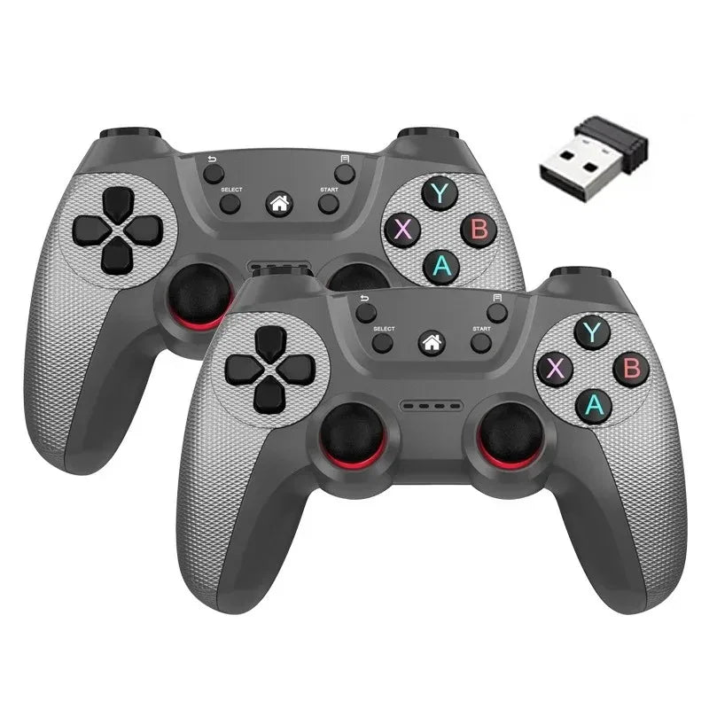 Wireless doubles game Controller For Linux/Android phone For Game Box Game stick PC Smart TV Box 2.4G gamepad Joystick
