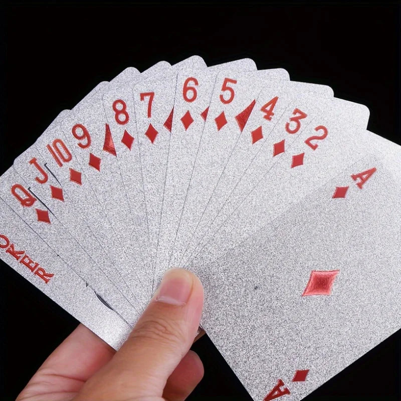 Black Gold Playing Card Game Card Waterproof Creative Magic Tools Chessboard Game Props For Home Holiday Classic Party Game