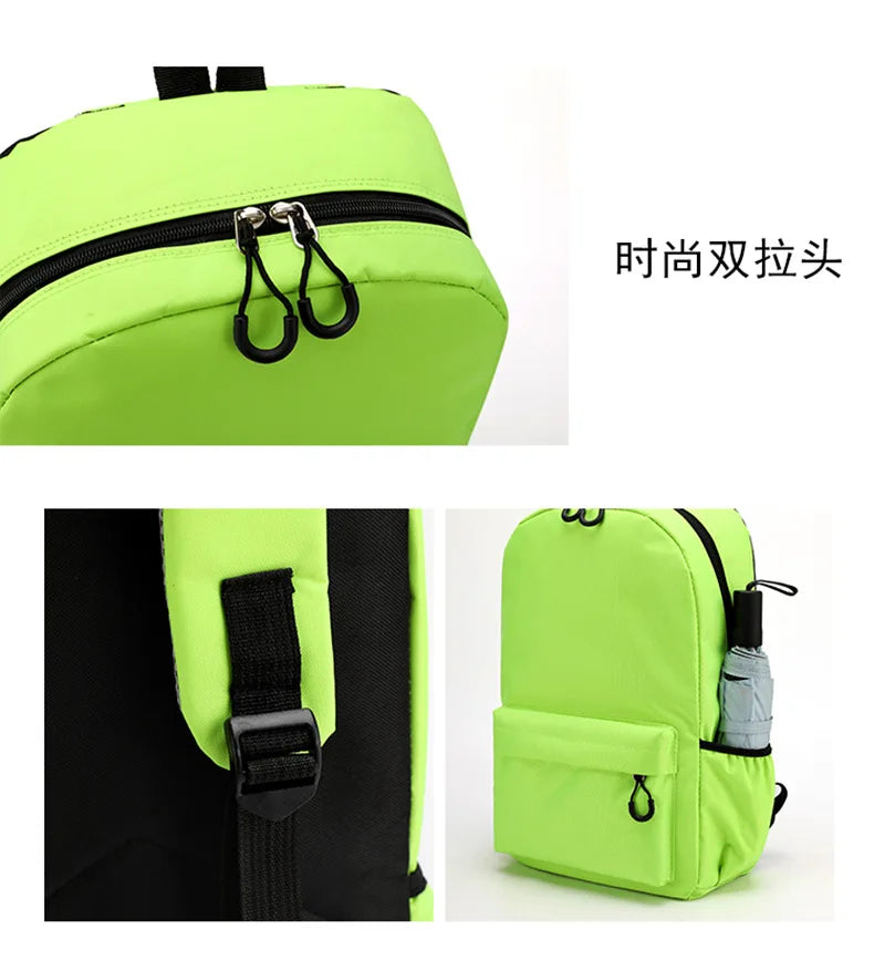 New Disney Stitch Backpack Cute Cartoon Letter Printed Kids Backpacks Kawaii Boys Girls Schoolbags Children School Backpack