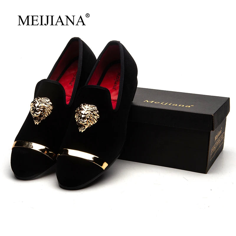 Men's Loafers Brand Suede Velvet Leather Shoes Vintage Slip-on Classic Casual Men Driving Shoes Wedding Male Dress Shoes 39-47