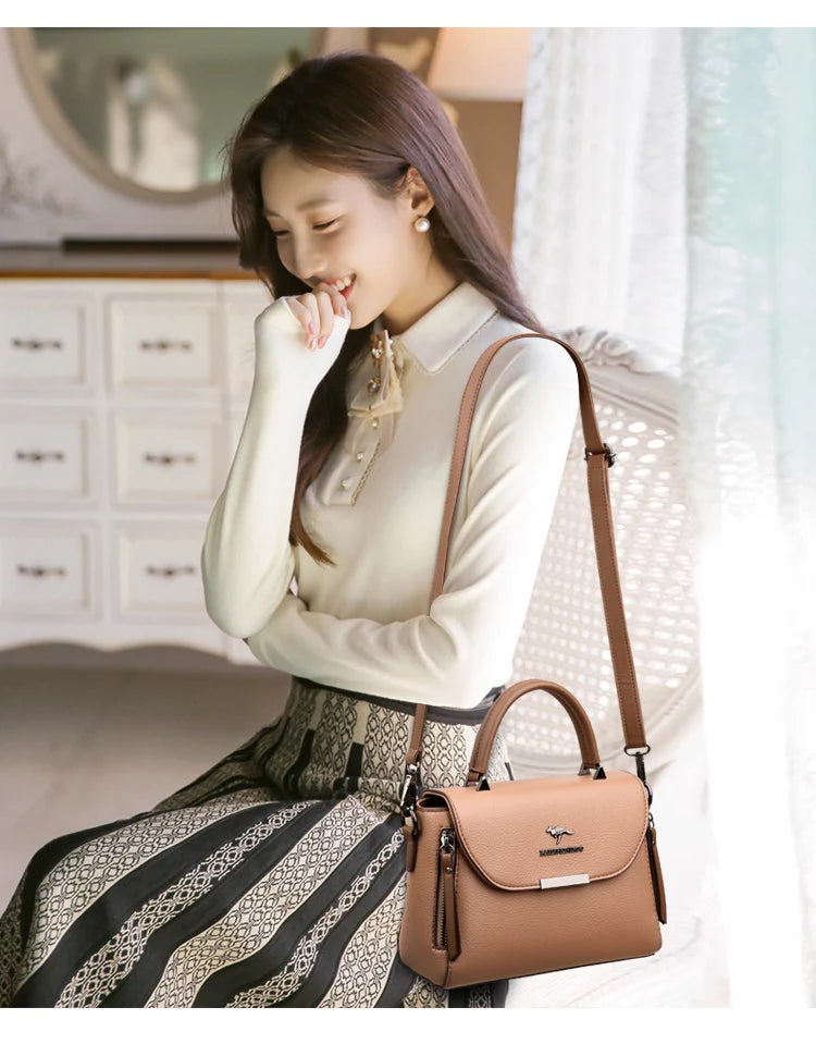 High Quality Pu Leather Casual Crossbody Shoulder Bags for Women 2023 New Luxury Purses and Handbags Women Bags Designer Totes