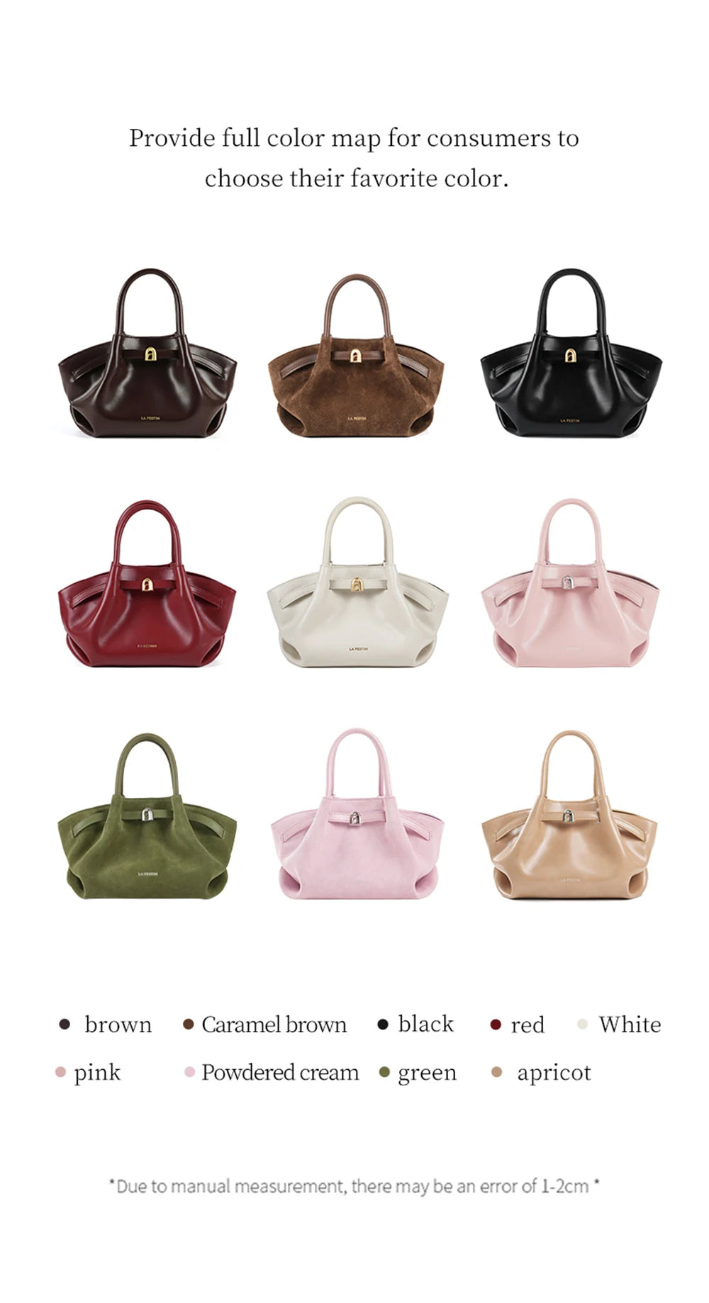LA FESTIN Leather Bag New Suede Handbag Women's bags Luxury brand Bag Fashion Shoulder Bag Crossbody Bag Bucket Bag small size