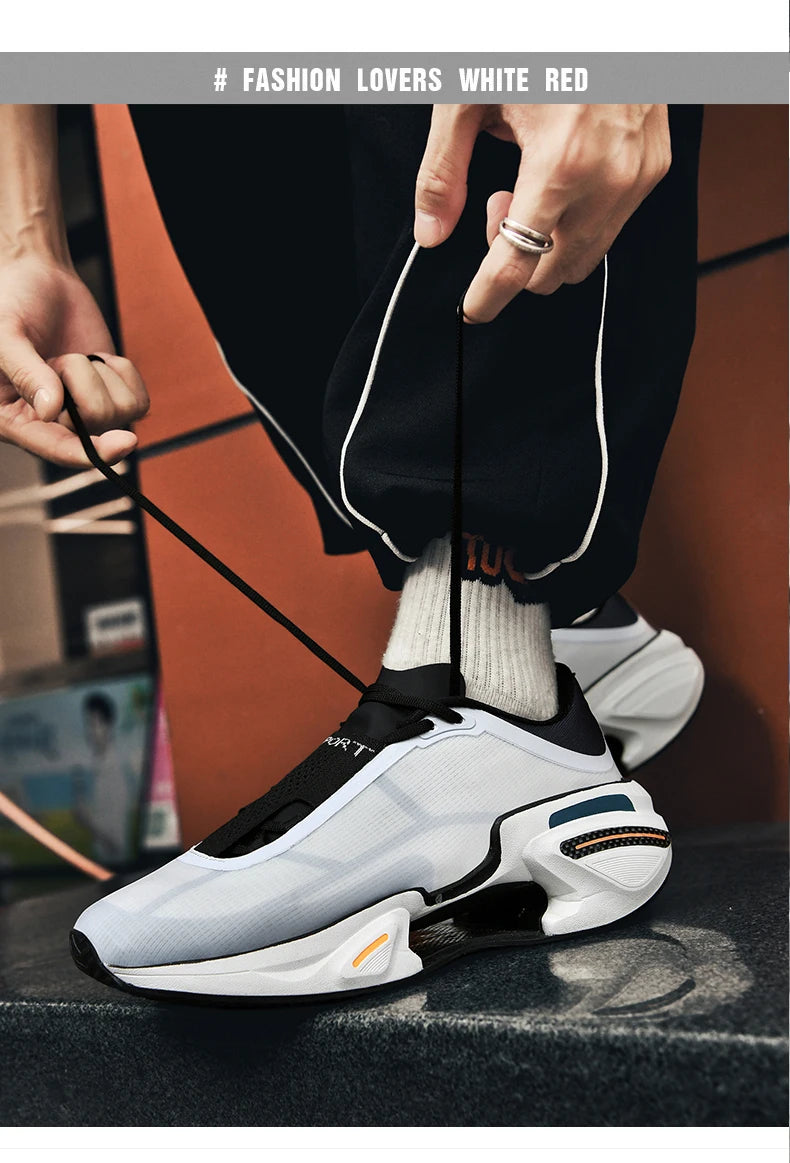 2025 New Men Sports Breathable Lightweight Comfortable Athletic Nonskid Sneakers Daily Leisure Shopping Walking Marathon Shoes