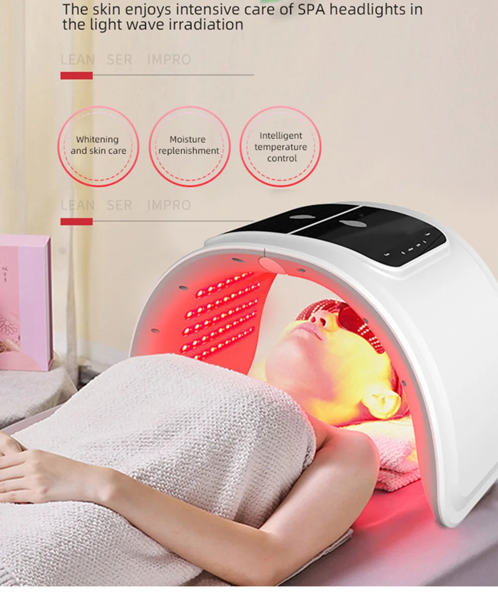 New LED Face Mask Equipment 7 In 1 Color Face SPA Facial Device Skin Rejuvenation Light Facial Body Beauty Machine For Skin Care