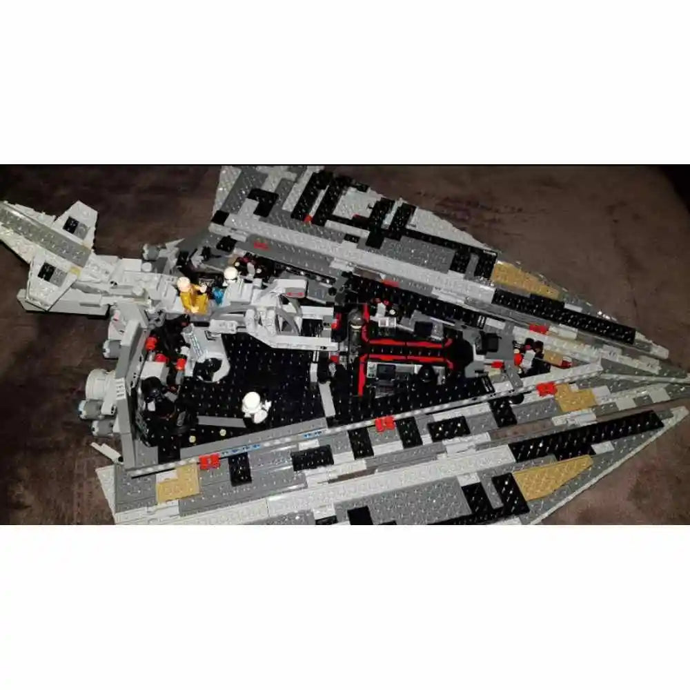 New Destroyer Space Compatible with 75190 Starship Fighter Spaceship Model Set Building Blocks DIY Toy Kid Birthday Gifts