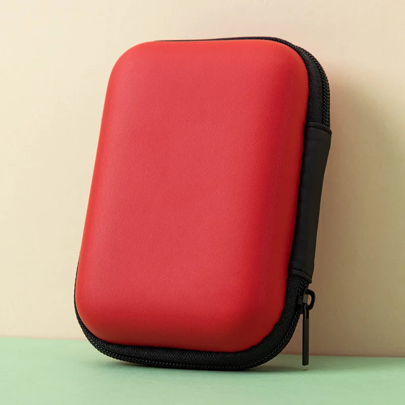 Mini 2.5-inch hard drive storage bag, data cable headphone bag, poker card bag, card collection storage bag, zero wallet