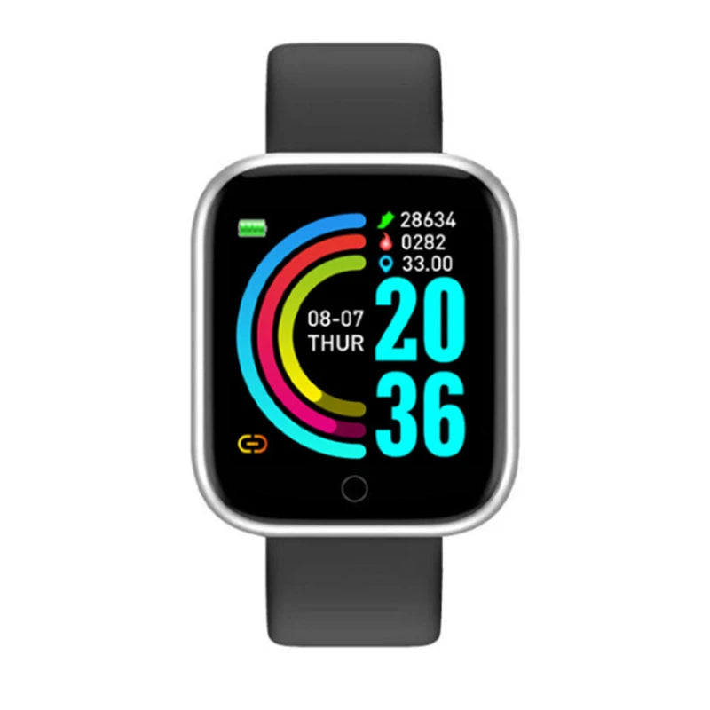 Smart Watches For Women Men Bluetooth Connect Phone Player Music Control Fitness Heart Rate Monitor Sport Bracelet Digital Y68
