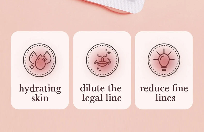 10pcs SADOER Hyaluronic Acid Collagen Face Mask For Forehead Eyes Cheek Moisturizing Firming Hydrating Facial Patches Skin Care