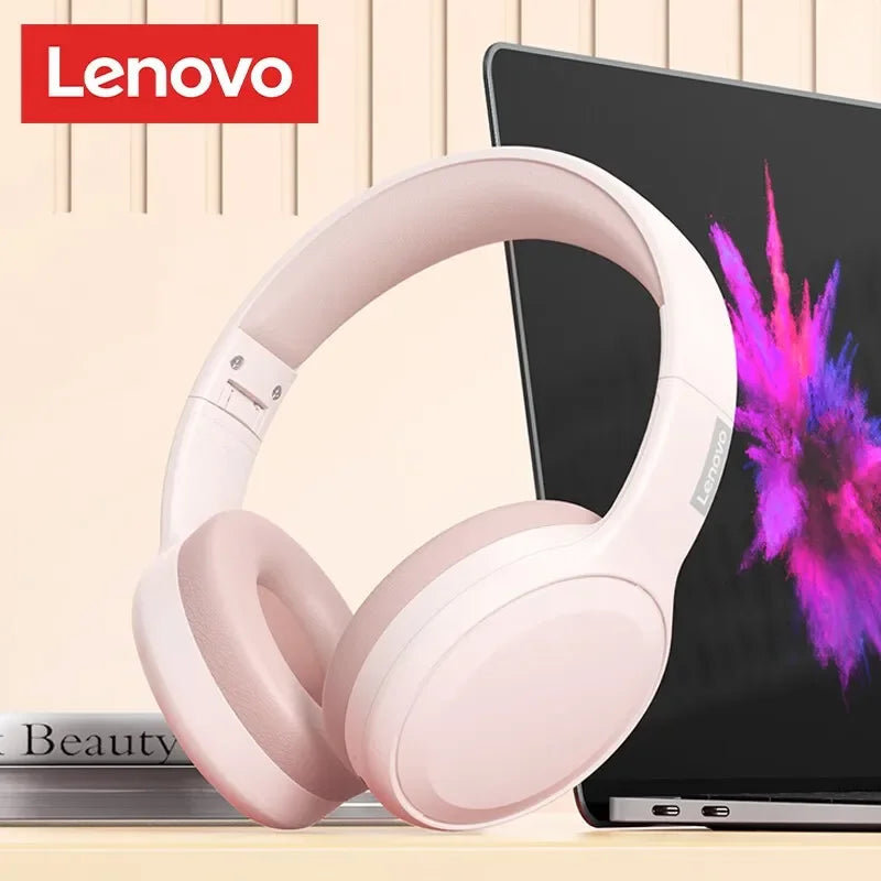 Choice Lenovo TH30 Wireless Bluetooth 5.3 Headphone Sport With Mic Music Headset Foldable Low Latency Gaming Earphone For Xiaomi