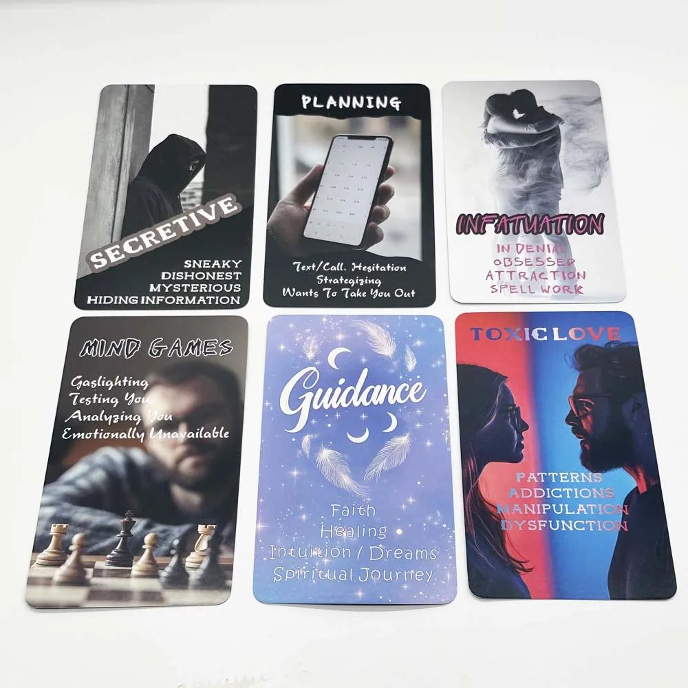 12x7cm Soul Heart ,Tangled Love Card Deck,78Pcs, No Manual Card Games Oracle
