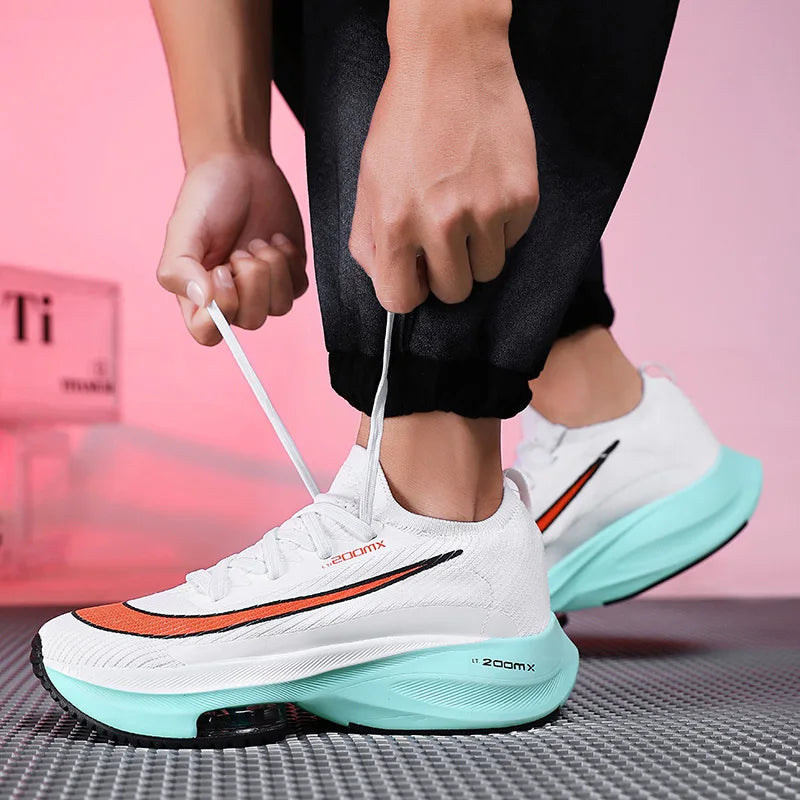 Original Sneakers Men Mesh Breathable Comfortable Lace-up Flat Outdoor Running Shoes Luxury Design Trendy Tennis Shoes for Women