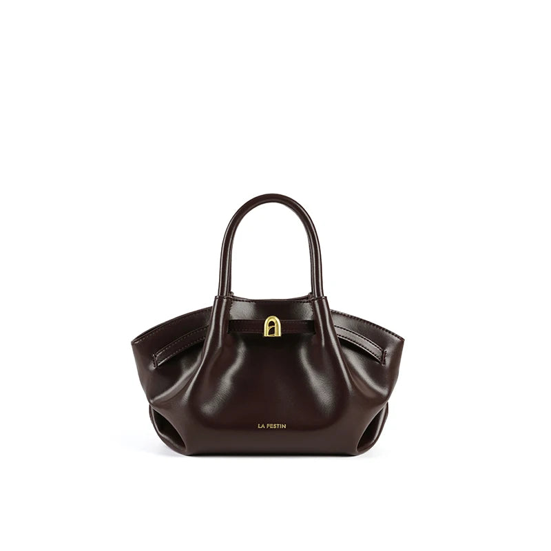 LA FESTIN Leather Bag New Suede Handbag Women's bags Luxury brand Bag Fashion Shoulder Bag Crossbody Bag Bucket Bag small size