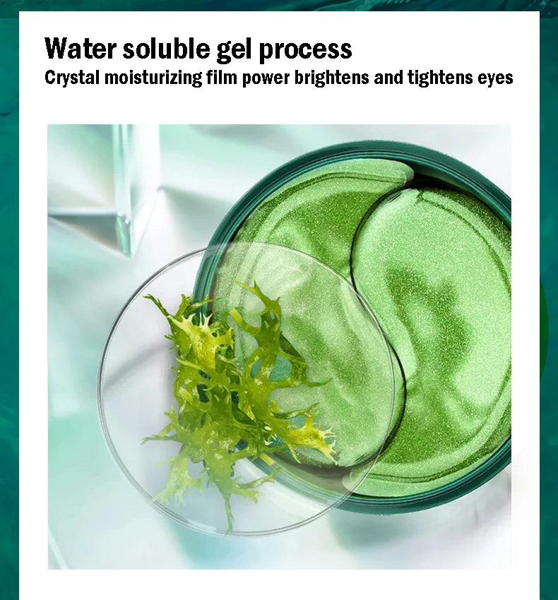 60pcs/box BIOAQUA Seaweed Crystal Collagen Eye Mask Anti Dark Circles Remove Eye Bags Moisturizing Eye Patches for Eye Skin Care