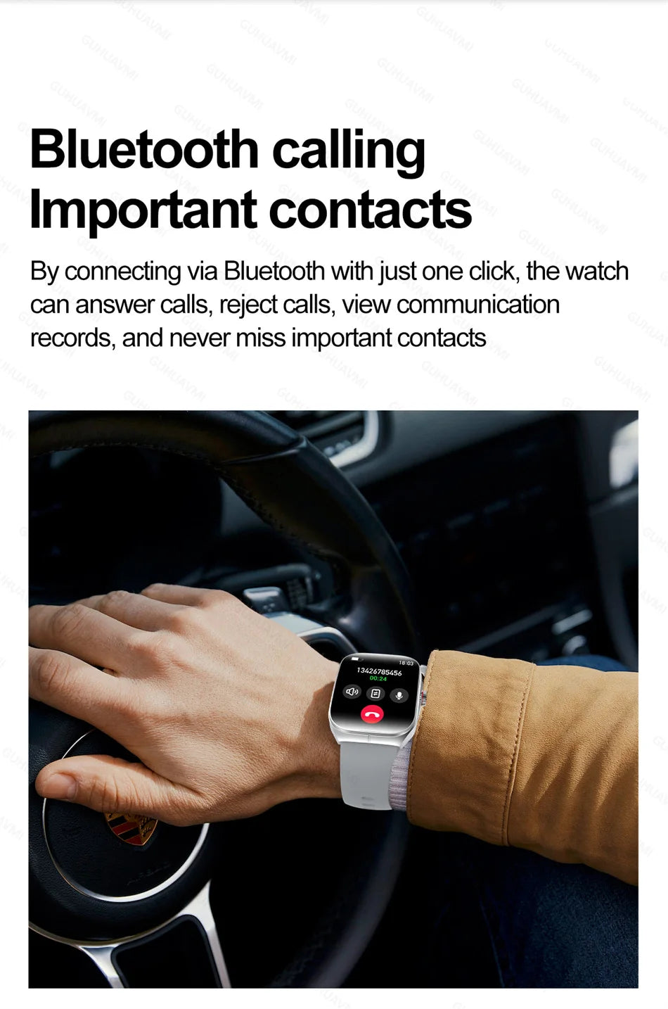 Smartwatch Men Women NFC AMOLED Screen Always Show Time Clock Bluetooth Call IP68 Waterproof Smart Watch Sport Fitness Bracelet