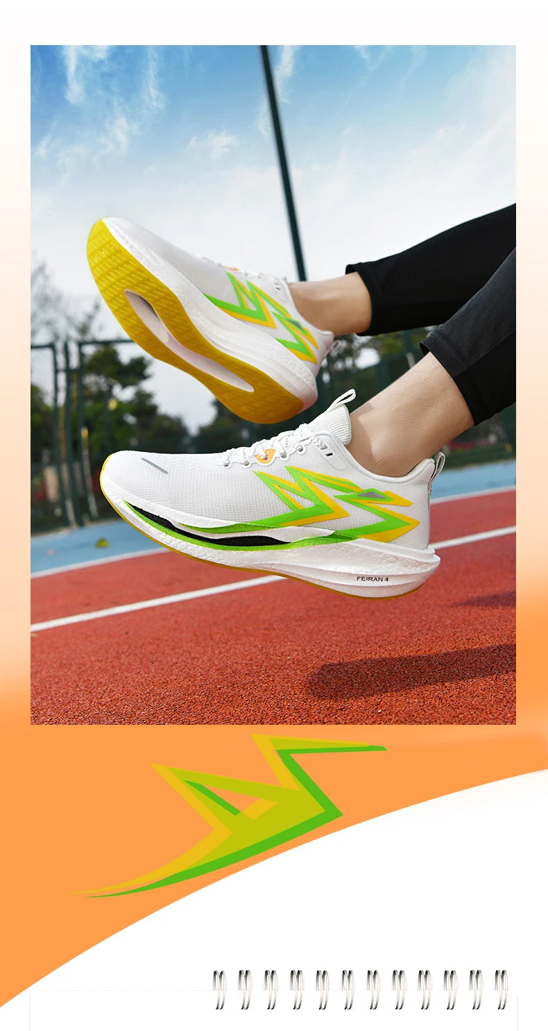 Carbon Plate Marathon Men Sports Running Shoes Air Cushion Lightweight Women Athletic Gym Sneakers Hiking Jogging Footwear