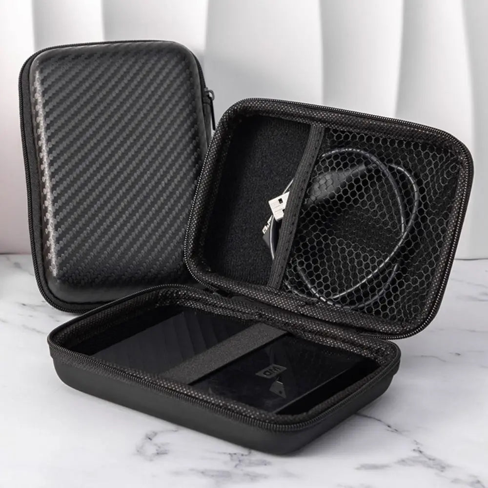 High Quality EVA Earphone Bag Shockproof Wear-resistant Data Cable Organizer Portable Universal Digital Accessories Storage Box