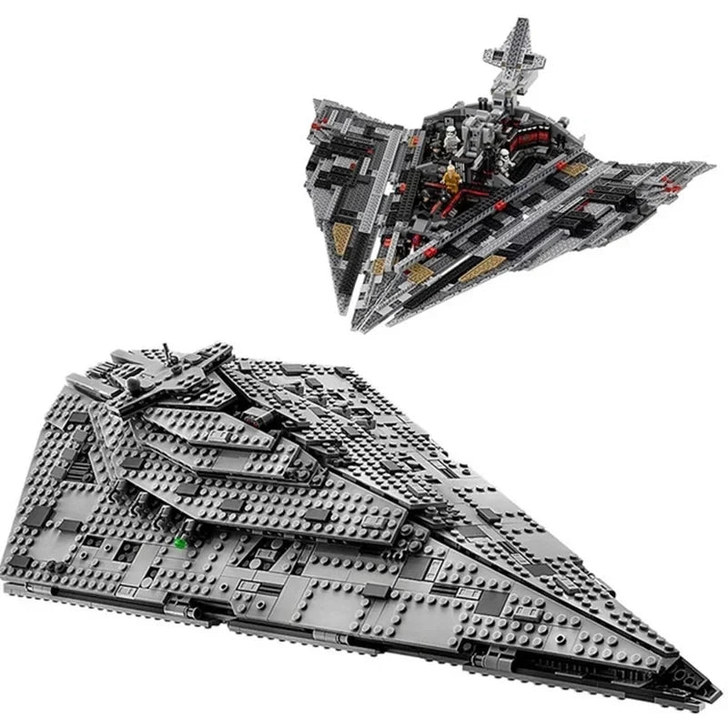 New Destroyer Space Compatible with 75190 Starship Fighter Spaceship Model Set Building Blocks DIY Toy Kid Birthday Gifts