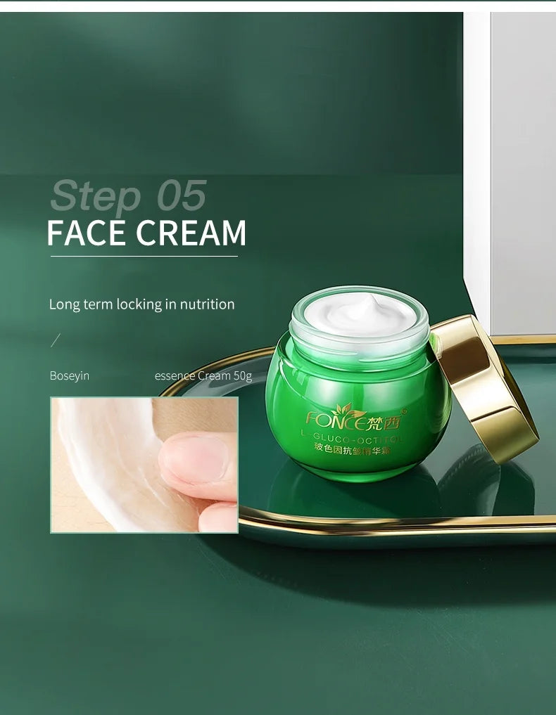 Five Piece FONCE Bose Skin Care Set Face Essence Moisturizing Korean Face Set,all-in-one skin lotion