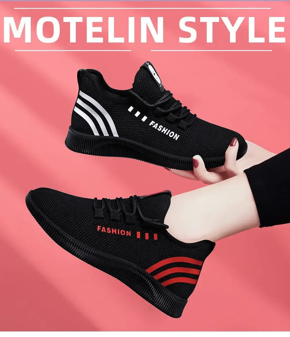 Running Shoes Lightweight Sneakers Breathable Walking Sneakers Shoes Free To Adjust The Tightness for Women for Gym Travel Work