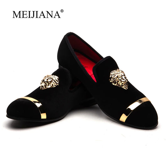 Men's Loafers Brand Suede Velvet Leather Shoes Vintage Slip-on Classic Casual Men Driving Shoes Wedding Male Dress Shoes 39-47