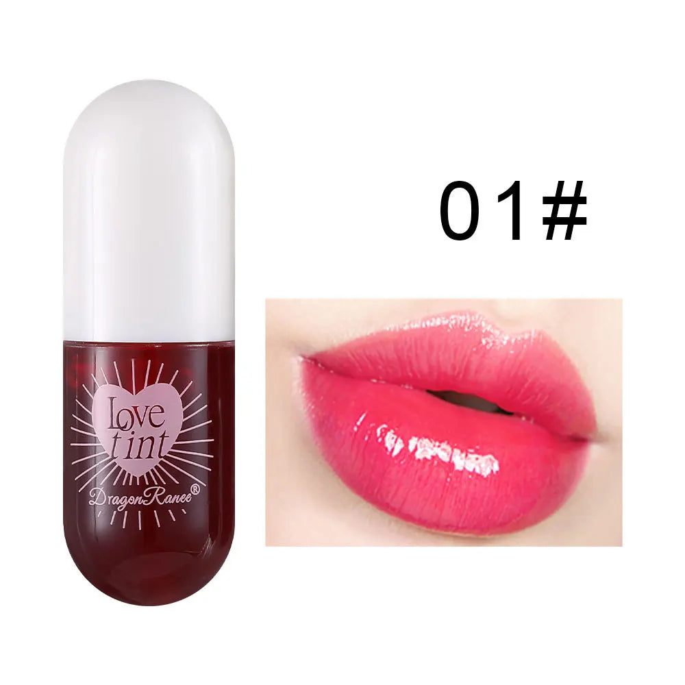 Dragonranee Lip Dye Liquid Lip Glaze Cute Waterproof Non-Stick Liquid Lipstick 6 Colors Available