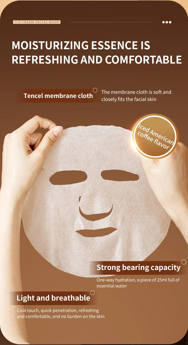 FONCE Iced Americano Face Mask - Instant Refresh & Hydration (Perfect for Summer)