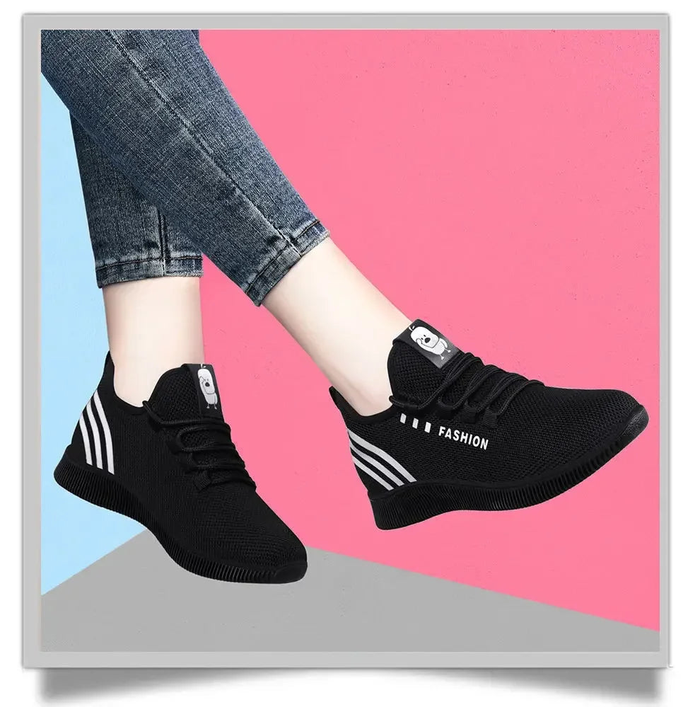 Running Shoes Lightweight Sneakers Breathable Walking Sneakers Shoes Free To Adjust The Tightness for Women for Gym Travel Work