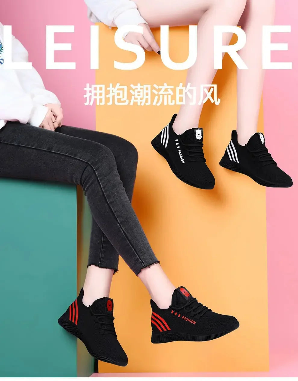 Running Shoes Lightweight Sneakers Breathable Walking Sneakers Shoes Free To Adjust The Tightness for Women for Gym Travel Work