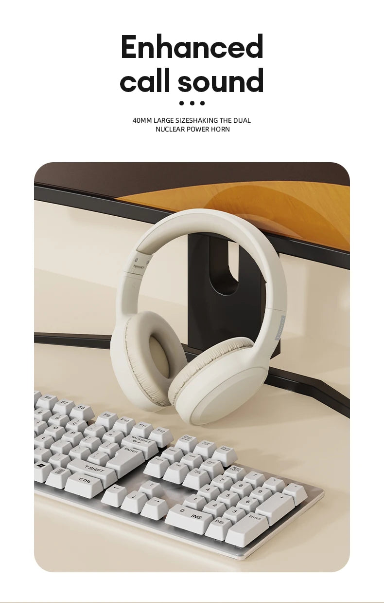 Choice Lenovo TH30 Wireless Bluetooth 5.3 Headphone Sport With Mic Music Headset Foldable Low Latency Gaming Earphone For Xiaomi