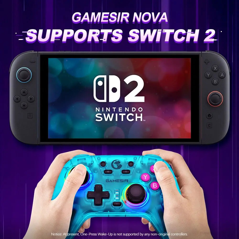 Gamesir Switch 2 Controller Nova PC Gamepads For Nintendo Switch 2/1 Steam Android IOS Gamer Hall Effective Sticks HD Rumble