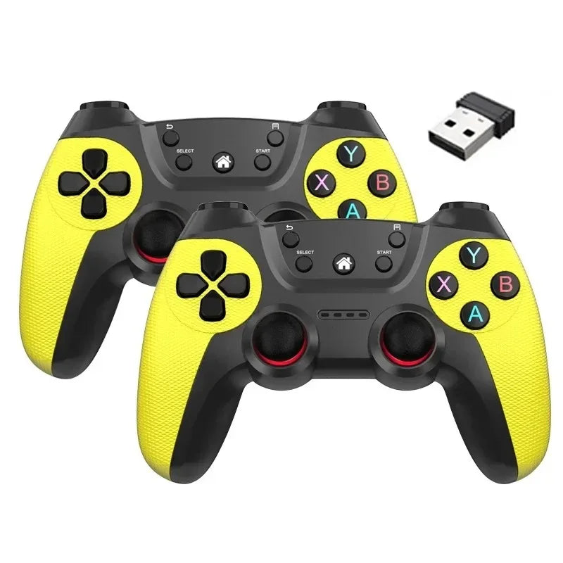 Wireless doubles game Controller For Linux/Android phone For Game Box Game stick PC Smart TV Box 2.4G gamepad Joystick