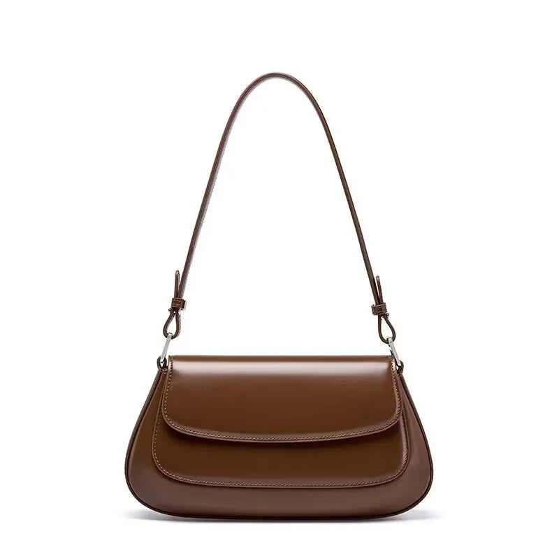 YANATARI underarm cowhide Genuine leather handbags women vintage shoulder bag female luxury bags womens high quality 2025