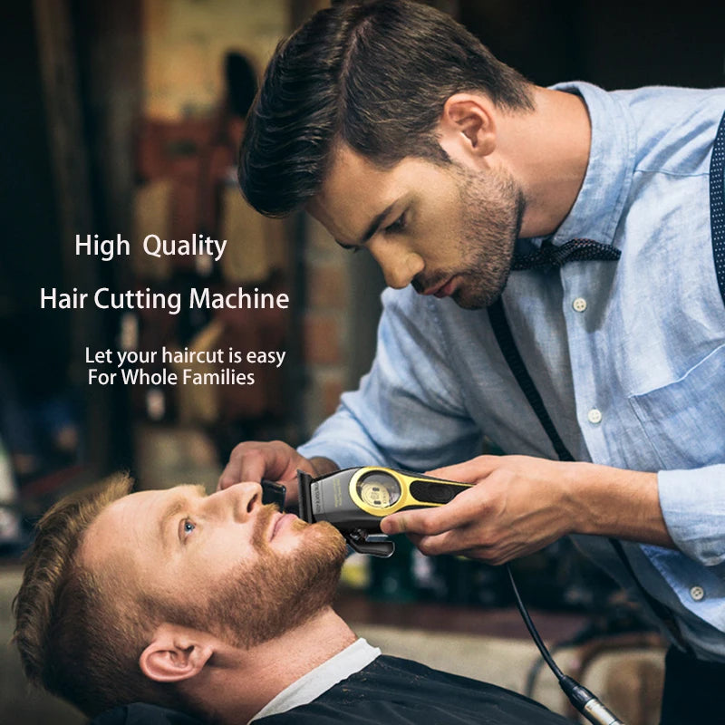 Kemei KM-2373 Baber Hair Clipper Professional Hair Cutting Machine With Charging Base For Men Electric Hair Trimmer Men Gift