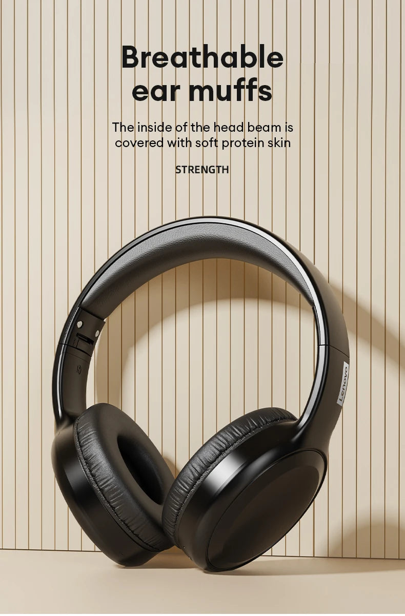 Choice Lenovo TH30 Wireless Bluetooth 5.3 Headphone Sport With Mic Music Headset Foldable Low Latency Gaming Earphone For Xiaomi