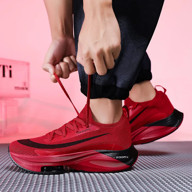 Original Sneakers Men Mesh Breathable Comfortable Lace-up Flat Outdoor Running Shoes Luxury Design Trendy Tennis Shoes for Women
