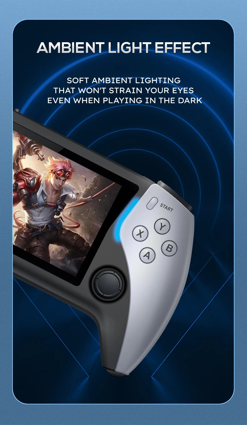 NEW Project X Portable Pocket Video Game Console 128G 40000+ Games 4.3” IPS Screen Support PS1 Retro Gaming Dual Speaker Stereo