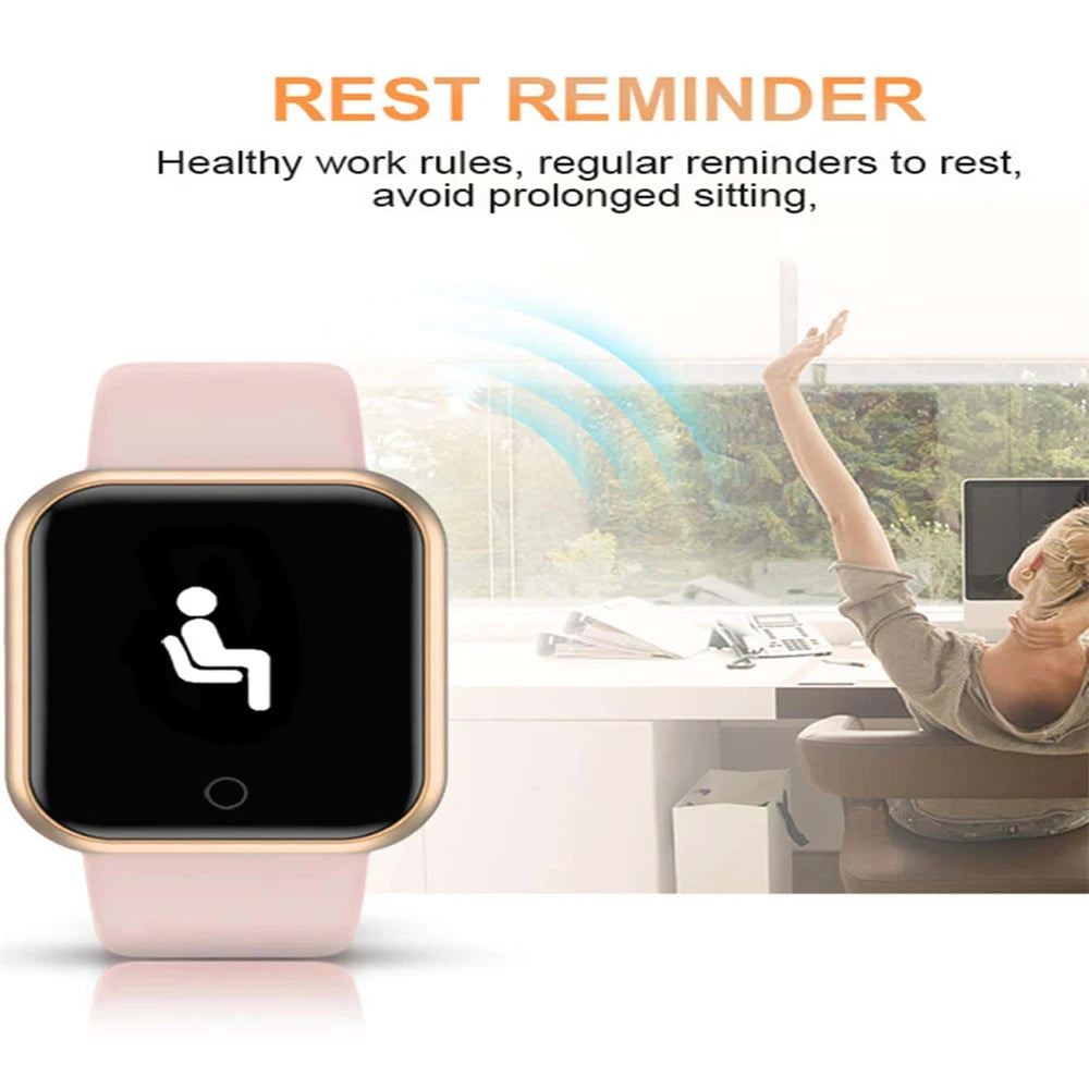 Smart Watches For Women Men Bluetooth Connect Phone Player Music Control Fitness Heart Rate Monitor Sport Bracelet Digital Y68