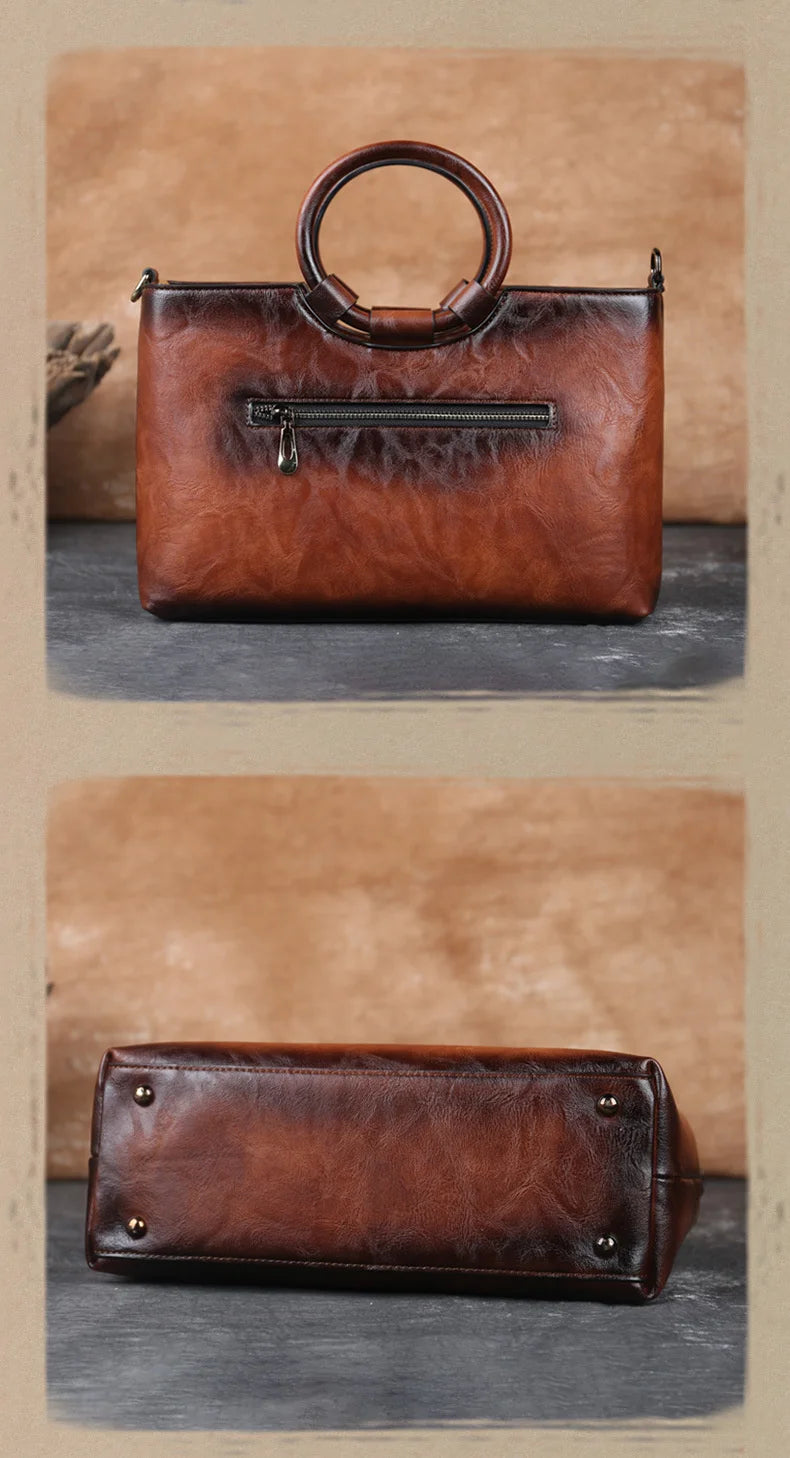 2025 New High Quality Leather Women Handbag Retro Handmade Embossed Shoulder Bag For Women Large Capacity Female Messenger Bags