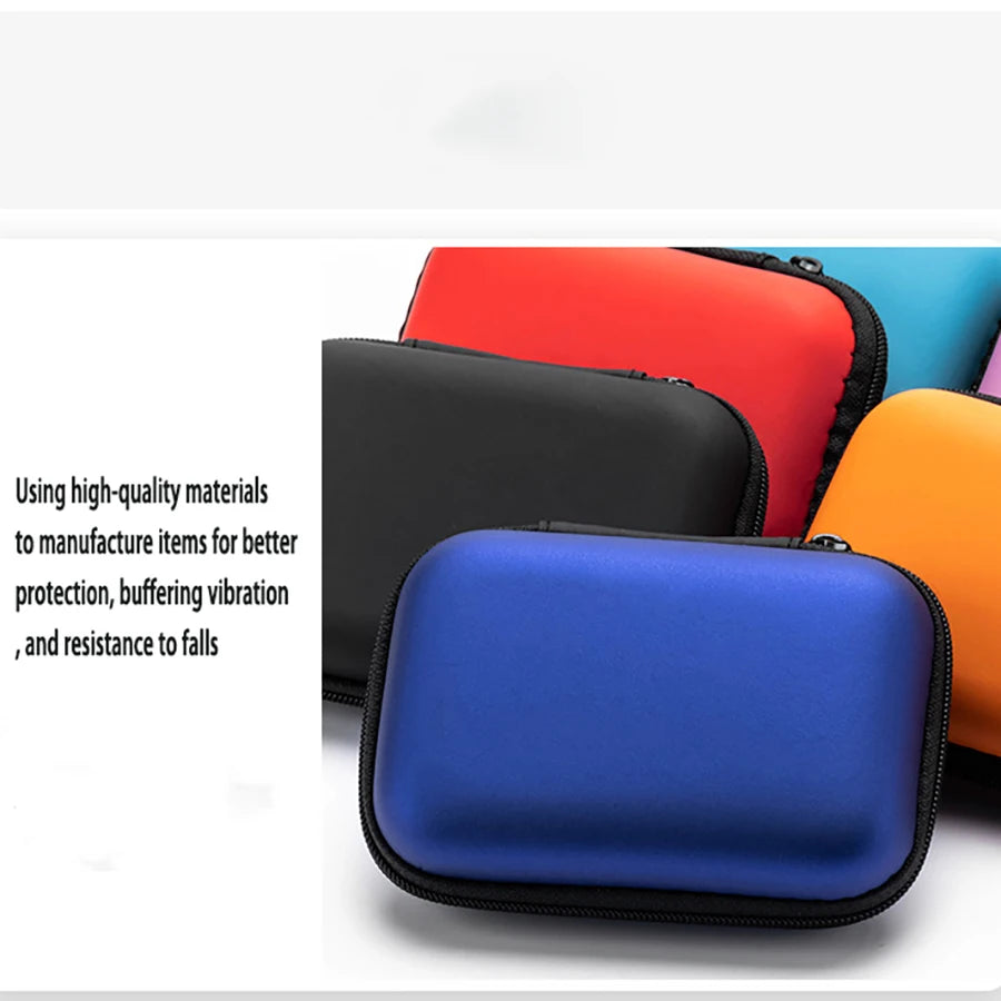 Mini 2.5-inch hard drive storage bag, data cable headphone bag, poker card bag, card collection storage bag, zero wallet