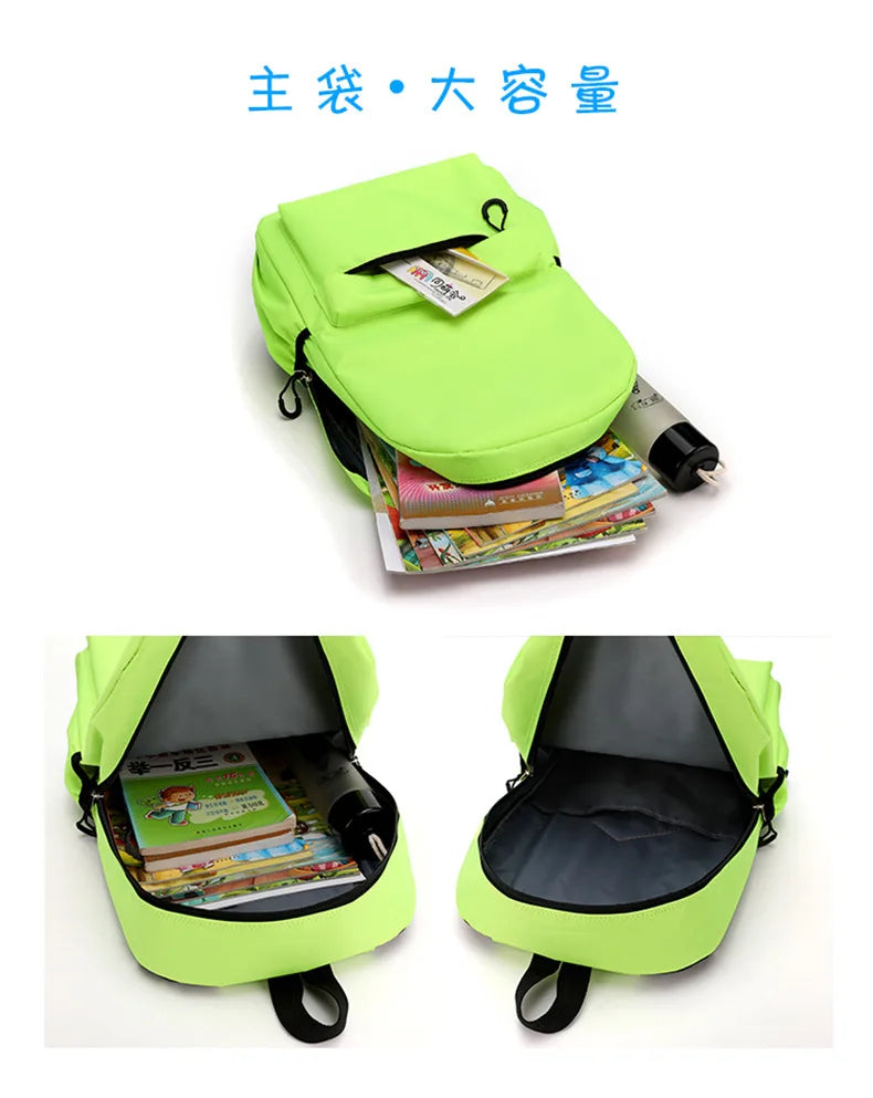 New Disney Stitch Backpack Cute Cartoon Letter Printed Kids Backpacks Kawaii Boys Girls Schoolbags Children School Backpack