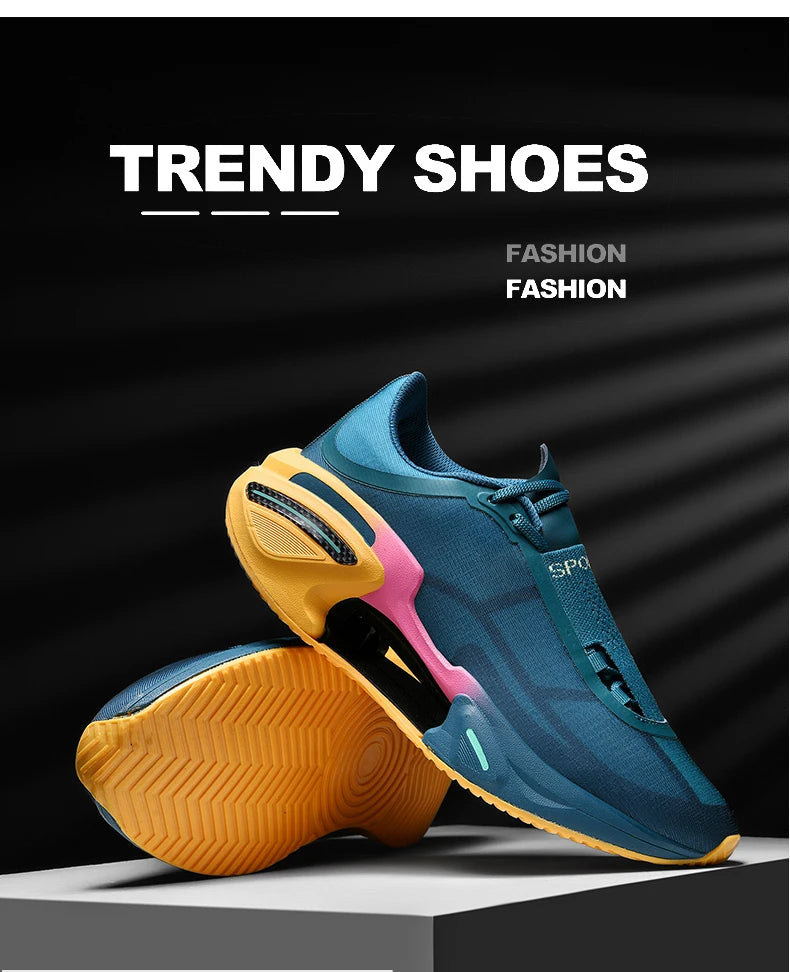 2025 New Men Sports Breathable Lightweight Comfortable Athletic Nonskid Sneakers Daily Leisure Shopping Walking Marathon Shoes